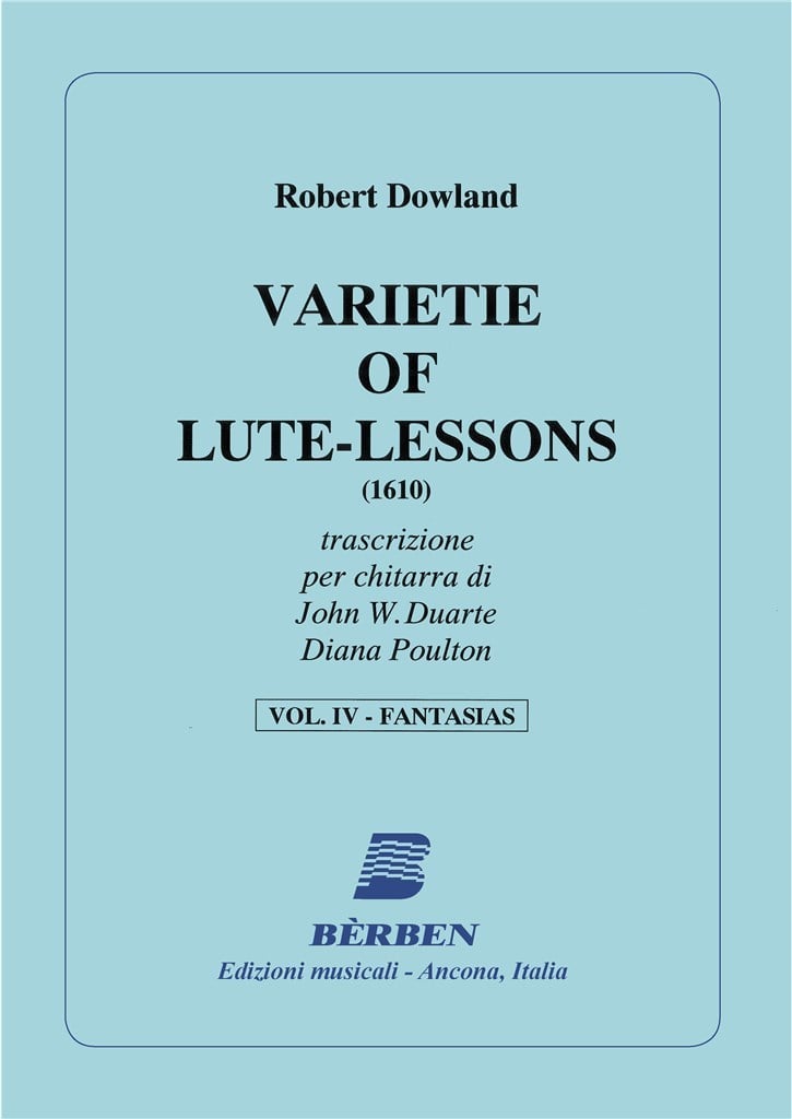 Varietie Of Lute Lessons Vol 4